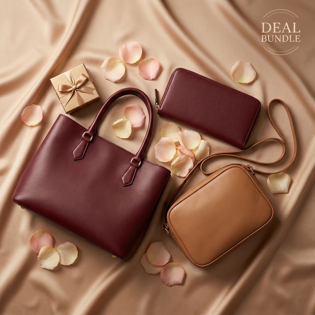 Mix and match bundle — handbag, wallet and crossbody with free gift